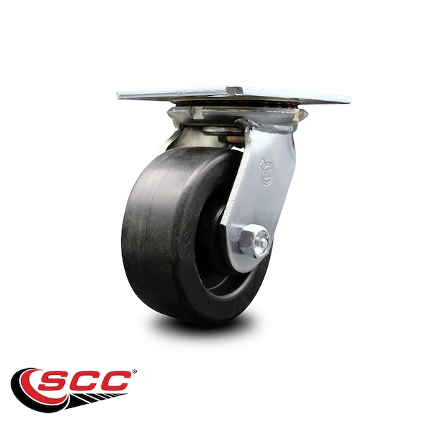 5 Inch Heavy Duty Top Plate Polyolefin Swivel Caster with Ball Bearing SCC